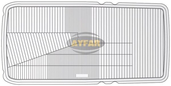 СТЕКЛО ФАРЫ MB 2517 ПРАВ