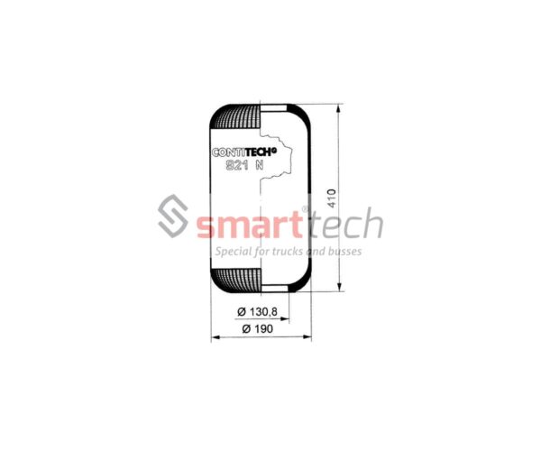 ПНЕВМОБАЛЛОН RL9032 BLACKTECH  34921