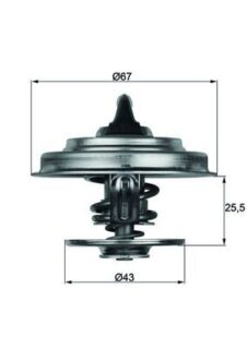Термостат 83°C MAN D2066 /2676 MAHLE TX 15883